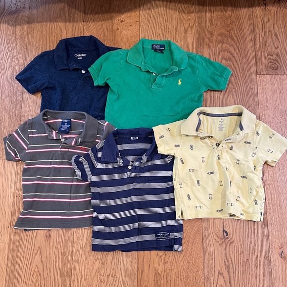 Lot of 5 2T Polo Collared shirts - Picture 1 of 6